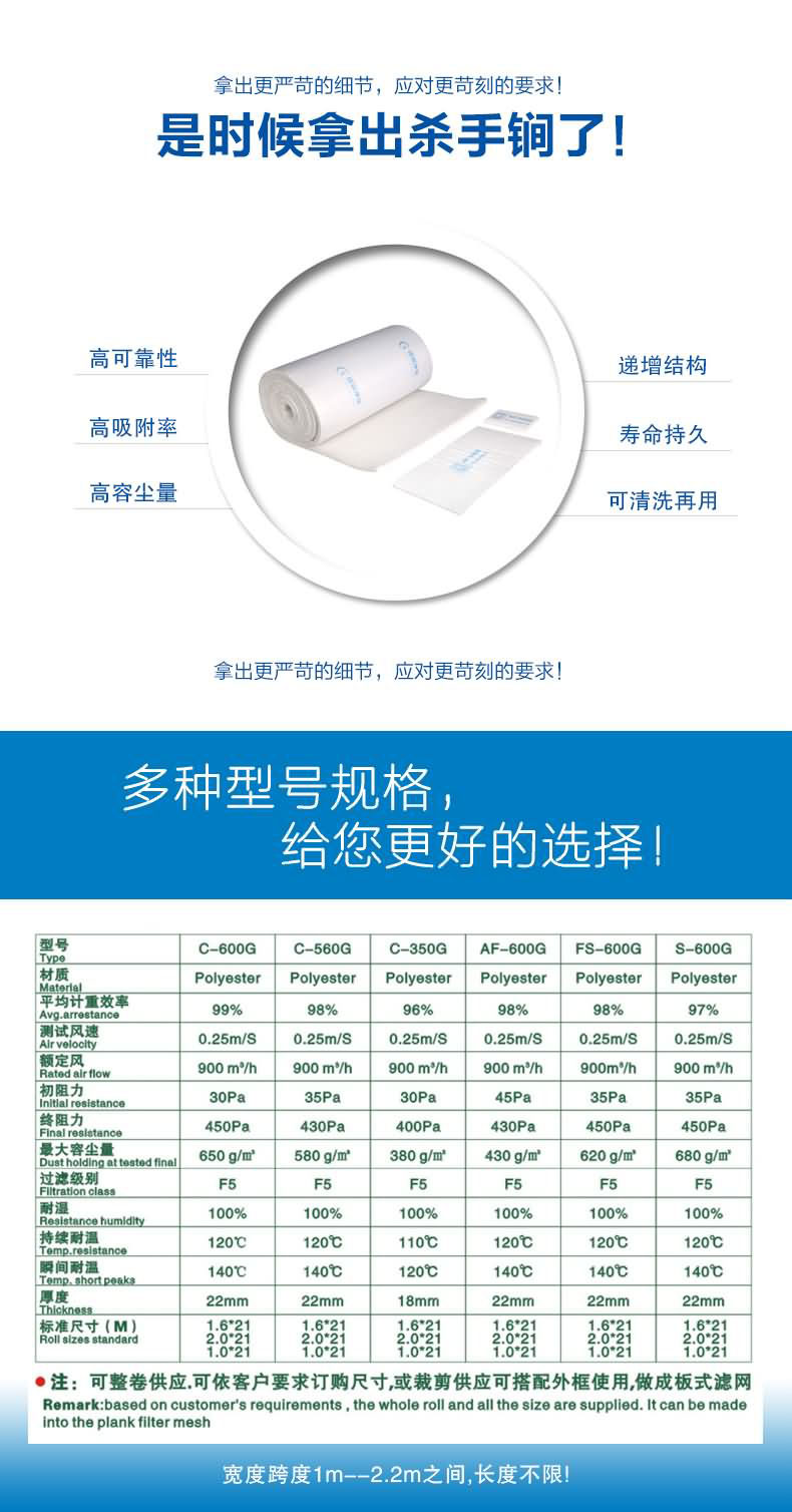 頂棚棉過濾棉捷霖凈化用精細的工藝制造出良品，多規(guī)格滿足您不同的需求
